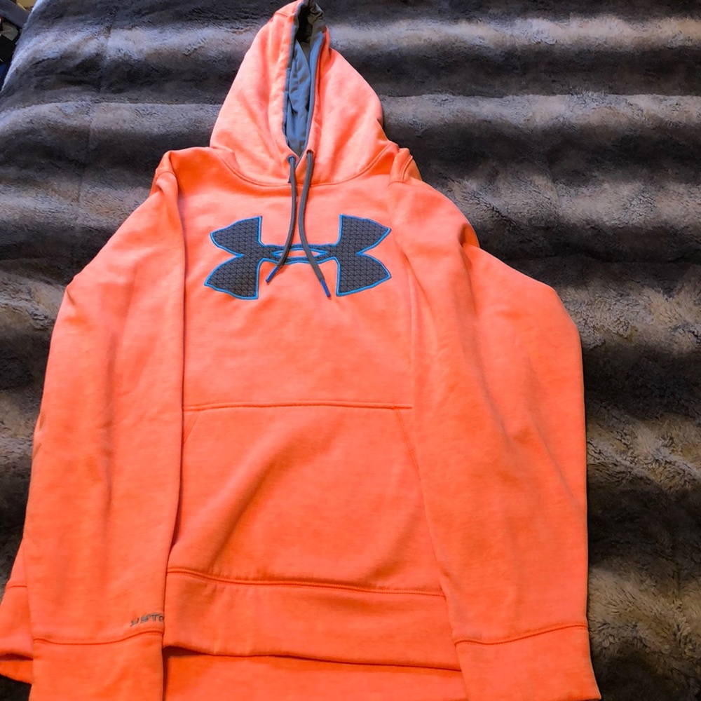 Under Armour storm orange hoodie size M